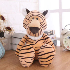 Forest Animal Plush Toys: Lion, Elephant, Tiger, Monkey, Deer