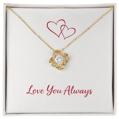 Love You Always - Love Knot Necklace