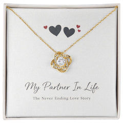 My Partner In Life - Love Knot Necklace
