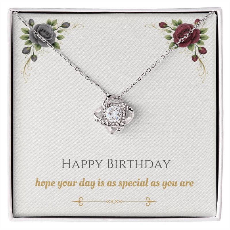 Happy Birthday - Love Knot Necklace