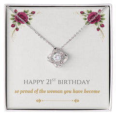 Daughter's 21st Birthday - Love Knot Necklace