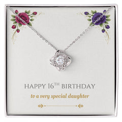 Daughter's 16th Birthday - Love Knot Necklace