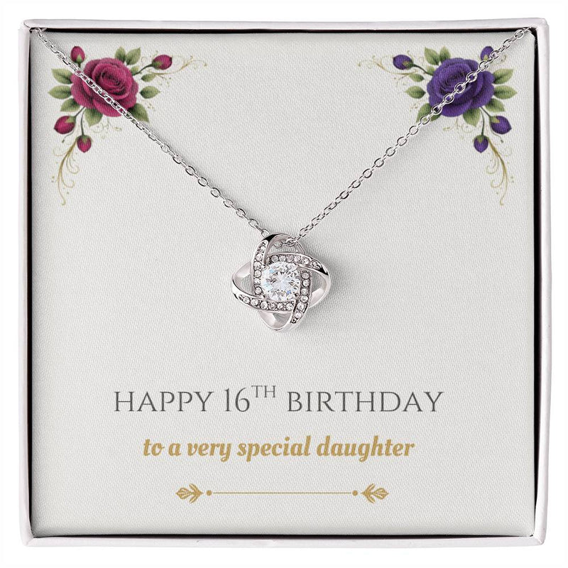 Daughter's 16th Birthday - Love Knot Necklace