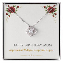 Happy Birthday Mum - Love Knot Necklace