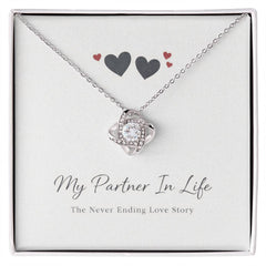 My Partner In Life - Love Knot Necklace