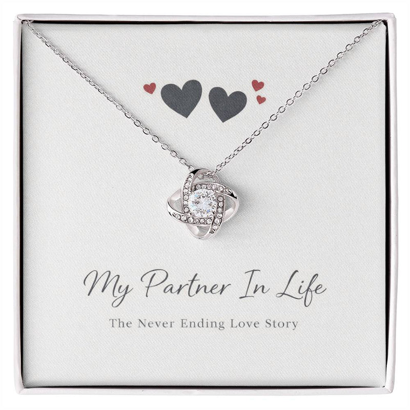 My Partner In Life - Love Knot Necklace