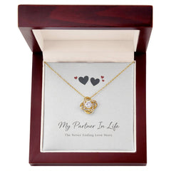 My Partner In Life - Love Knot Necklace