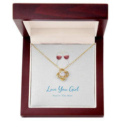 Love You Girl Friendship - Love Knot Necklace