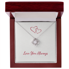 Love You Always - Love Knot Necklace