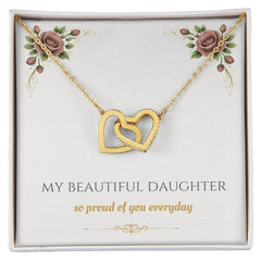 My Beautiful Daughter - Interlocking Hearts Necklace