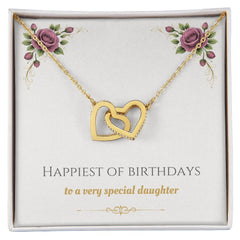 Happiest of Birthdays - Interlocking Hearts Necklace