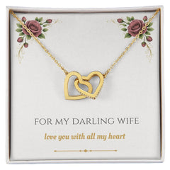 For My Darling Wife - Interlocking Hearts Necklace