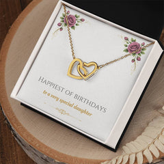 Happiest of Birthdays - Interlocking Hearts Necklace