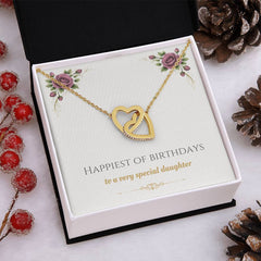 Happiest of Birthdays - Interlocking Hearts Necklace