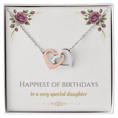 Happiest of Birthdays - Interlocking Hearts Necklace