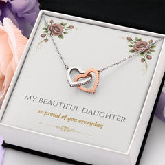 My Beautiful Daughter - Interlocking Hearts Necklace