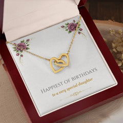 Happiest of Birthdays - Interlocking Hearts Necklace