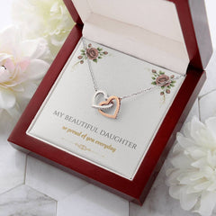 My Beautiful Daughter - Interlocking Hearts Necklace
