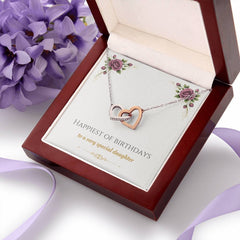 Happiest of Birthdays - Interlocking Hearts Necklace