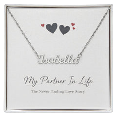My Partner In Life - Personalised Name Necklace