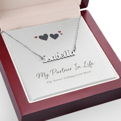 My Partner In Life - Personalised Name Necklace
