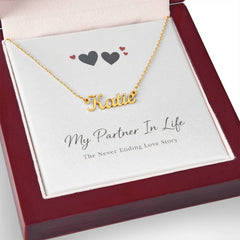 My Partner In Life - Personalised Name Necklace