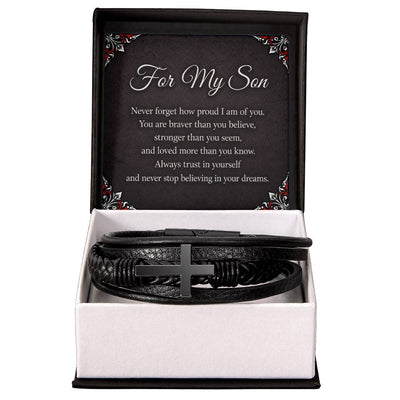 For My Son - Cross Bracelet