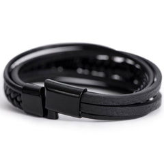 For My Man - Cross Leather Bracelet