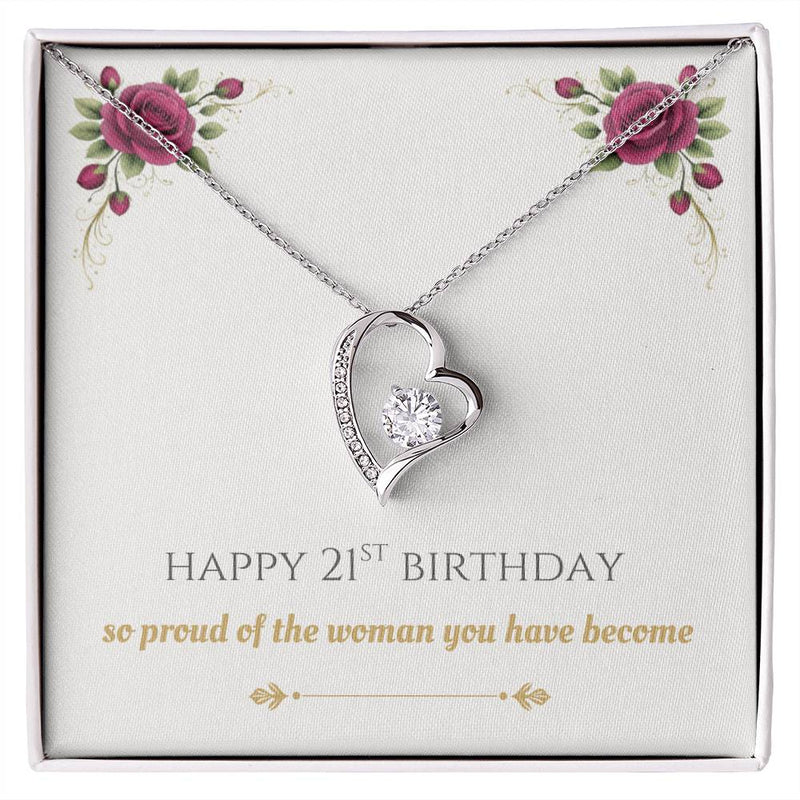 Daughter's 21st Birthday - Forever Love Necklace
