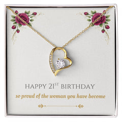 Daughter's 21st Birthday - Forever Love Necklace
