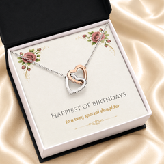 Happiest of Birthdays - Interlocking Hearts Necklace