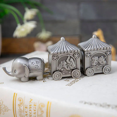 Creative European Elephant Baby Tooth and Hair Box