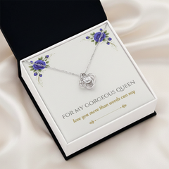 For My Gorgeous Queen - Love Knot Necklace