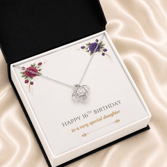 Daughter's 16th Birthday - Love Knot Necklace