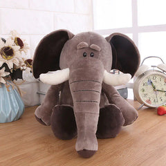 Forest Animal Plush Toys: Lion, Elephant, Tiger, Monkey, Deer
